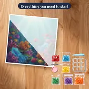 Glowing Blue Squid Coral Reef – kit ready to start