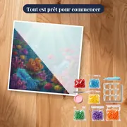 Récif corallien aux calmars lumineux – kit prêt à commencer