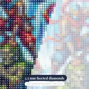 Rival Ninjas on Waterfall Statues – diamond close-up