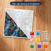 Ninja's vechten boven waterval – pakket klaar om te beginnen