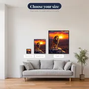 Regal Lion on Sunset Rock – available sizes