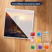 Regal Lion on Sunset Rock – kit ready to start