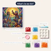 Mandrill Presenting Cub to Sun – kit contents