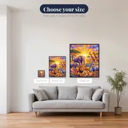 Savannah Sunrise African Wildlife Assembly – available sizes
