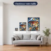 Maison Champignon Enneigée des Gnomes – tailles disponibles