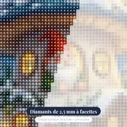 Maison Champignon Enneigée des Gnomes – gros plan des diamants