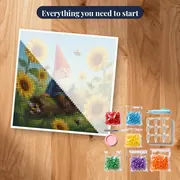 Sunflower Garden Gnome with Busy Bees – kit ready to start