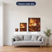 Candlelit Storybook Gnome in a Tree-Root Home – available sizes