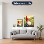 Gnome au papillon dans la prairie – tailles disponibles