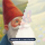 Gnome au papillon dans la prairie – gros plan des diamants