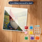 Spring Meadow Gnome with Butterfly – kit ready to start