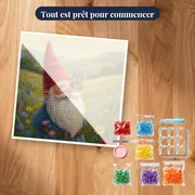 Gnome au papillon dans la prairie – kit prêt à commencer