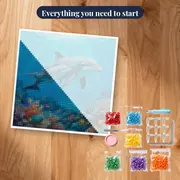 Mother and Calf Over Coral Reef – kit ready to start