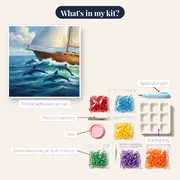 Dolphins Riding the Bow Wave – kit contents