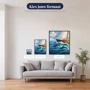 Dolfijnen dansen bij de boeg – beschikbare formaten