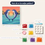 Twee dolfijnen in hartvorm – inhoud van het pakket