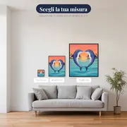 Due delfini a cuore nel mare tropicale – misure disponibili