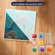 Dolphin Among Tropical Fish and Turtles – kit ready to start