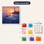 Dawn Lighthouse Dolphin Pod – kit contents