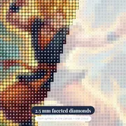 Golden Aura Martial Artist – diamond close-up