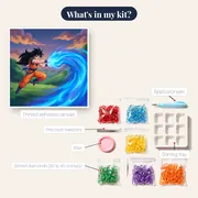 Orange Warrior Blue Energy Wave – kit contents