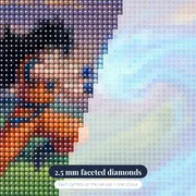 Orange Warrior Blue Energy Wave – diamond close-up