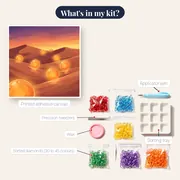 Seven Glowing Orbs at Sunset – kit contents