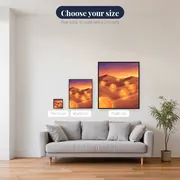 Seven Glowing Orbs at Sunset – available sizes