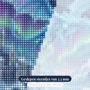 Blauwe IJsdraak boven Sneeuwkasteel – close-up van de steentjes