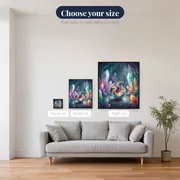 Baby Dragon Hatching in a Crystal Cave – available sizes