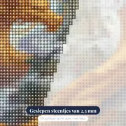 Gouden Draak boven Bergtoppen – close-up van de steentjes