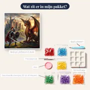 Ridder tegenover Draak bij Burcht – inhoud van het pakket