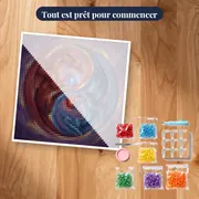 Dragons Yin Yang Rouge et Bleu – kit prêt à commencer