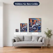 Boxenstopp am silbernen Rennwagen – verfügbare Größen