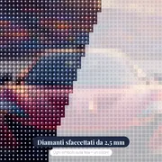 Monoposto Rossa sulla Griglia – primo piano dei diamanti