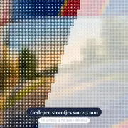 Helm met Reflecterend Circuit – close-up van de steentjes