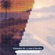 Monoplace côtière au soleil couchant – gros plan des diamants