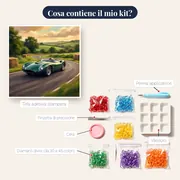 Auto da Corsa Verde Anni Sessanta – contenuto del kit