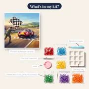 Checkered Flag Victory Lane – kit contents