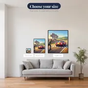 Checkered Flag Victory Lane – available sizes