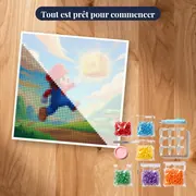 Héros moustachu et bloc doré – kit prêt à commencer