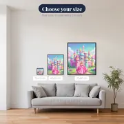 Pink Princess Candy Castle – available sizes
