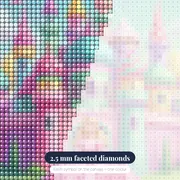 Pink Princess Candy Castle – diamond close-up