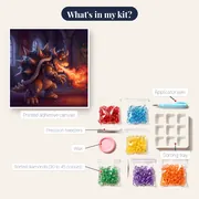 Spiked Shell Fire Breath Castle – kit contents