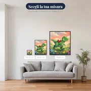 Dinosauro Verde con Sella Rossa – misure disponibili