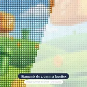 Blocs mystère, tuyaux et pièces dorées – gros plan des diamants