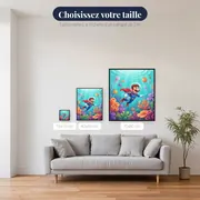 Plombier moustachu en apnée corallienne – tailles disponibles