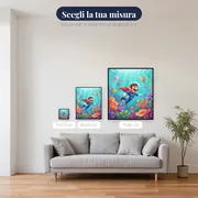 Eroe idraulico in immersione tra coralli – misure disponibili