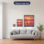 Pink Flamingo Flock at Sunrise – available sizes