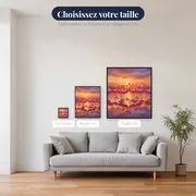 Flamants roses au reflet de l'aube – tailles disponibles